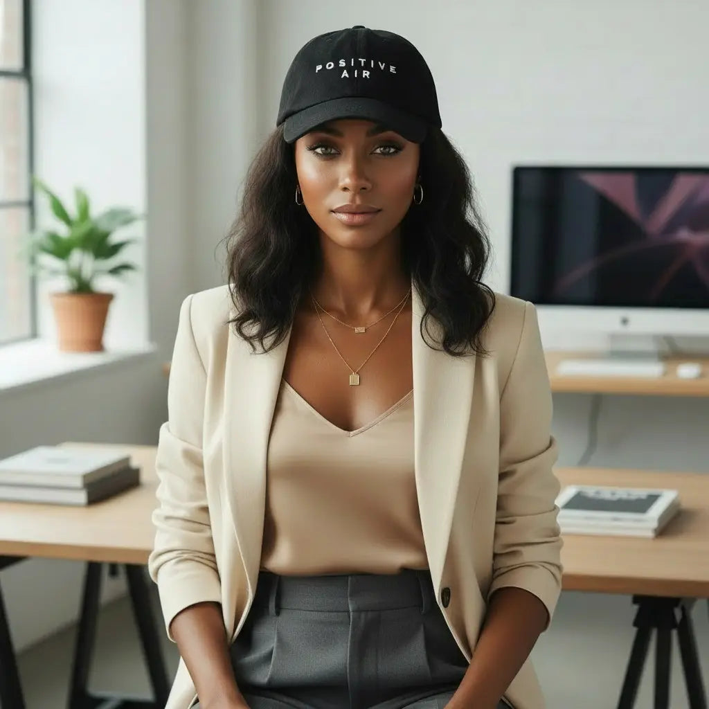 Positive Air Dad Hat Black Positive Air